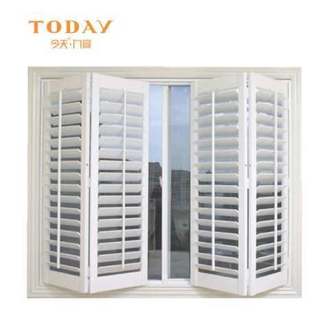 Retro aluminum interior bi-fold window shutters on China WDMA