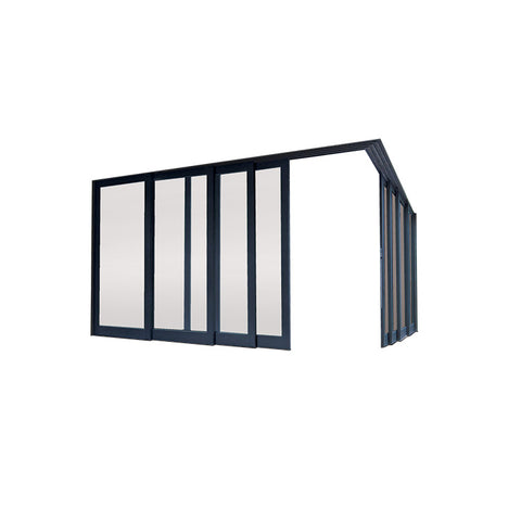 Rochetti system profile Aluminum three panel glass sliding patio doors for sale on China WDMA