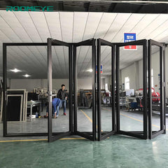 Roomeye aluminum glass bi fold door on China WDMA