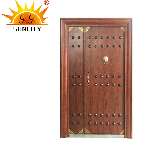 SC-S149 High Standard Steel french Mother And Son Exterior doors for sale on China WDMA