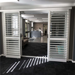 Shutter Style Cabinet Doors Exterior Fire Patio Door Security Shutters Exhaust Fan Folding Double Shutter Door on China WDMA