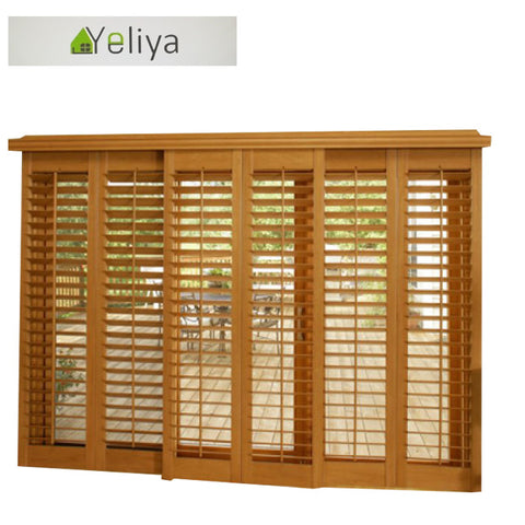 Shutters on sliding Glass doors on China WDMA