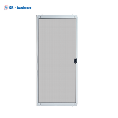 Simple Style Design White Steel Sliding Patio Screen Door Balcony Iron Sliding Net Door Wholesale on China WDMA