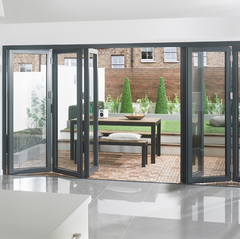 Simple design High quality aluminum folding glass patio door with good price on China WDMA