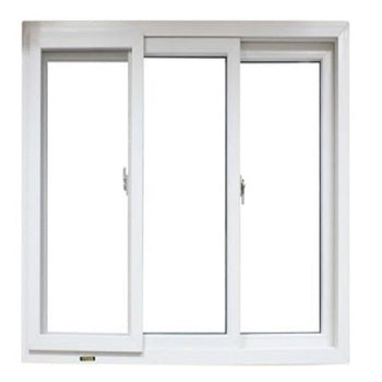 Single Grey Glass White Frame PVC Sliding Window on China WDMA