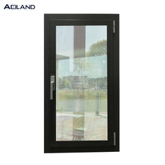 Single panel aluminum double glass sound insulation casement window on China WDMA