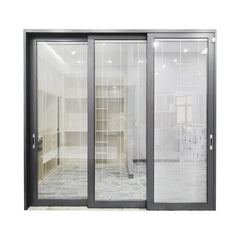 Sliding Glass Doors With Built In Blinds/Exterior Aluminum Louver Sliding Door on China WDMA