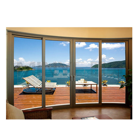 Sliding glass door with electric blinds and lift and slide door on China WDMA