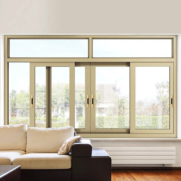 Sliding security aluminum double glazed windows door on China WDMA