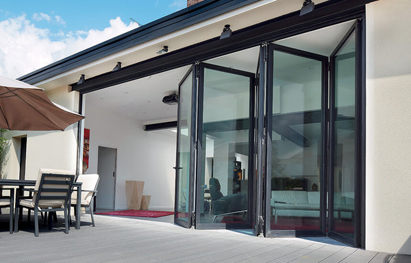 Slim series aluminium sliding folding patio door on China WDMA