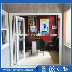 Soundproof Bi-fold Exterior Folding Storm Window Bi-folding Frameless Bifold Patio Mosquito French Internal Bi Fold Screen Door on China WDMA