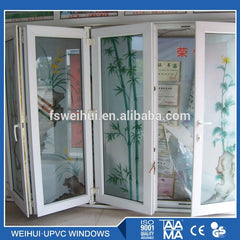 Soundproof Bi-fold Exterior Folding Storm Window Bi-folding Frameless Bifold Patio Mosquito French Internal Bi Fold Screen Door on China WDMA