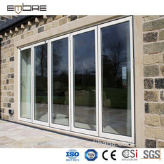 Space saving exterior aluminum louver glass folding door on China WDMA