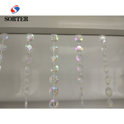 Sparkling Transparent Bead Curtain Beads Clear Doorway Door Hanging on China WDMA