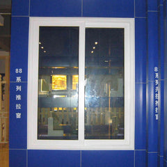 Stable quality two and three track upvc sliding windows with glass