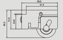 Stainless steel sliding hanger rollers for glass door on China WDMA