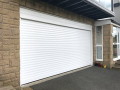 Standard Size Width*Height 3.5*3m Aluminum Automatic Double Layer Shutter Door Garage Door on China WDMA