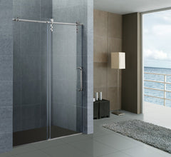 Sunzoom custom glass shower enclosure doors cost is cheapest with curved corner sliding shower door on China WDMA