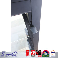 Superwu European style water proof glass window louvre low-E glass aluminium jalousie louvre windows on China WDMA