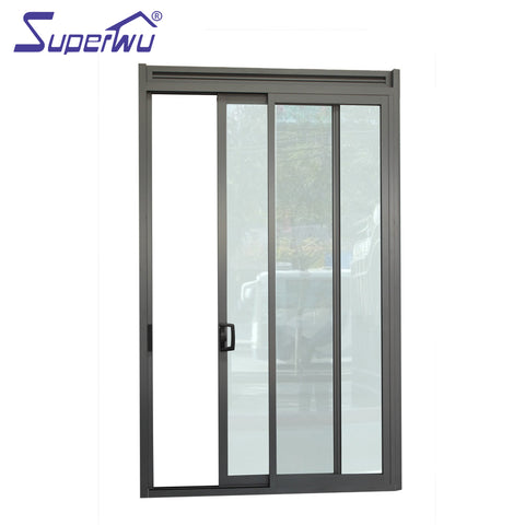 Superwu aluminum bathroom room sliding glass door on China WDMA