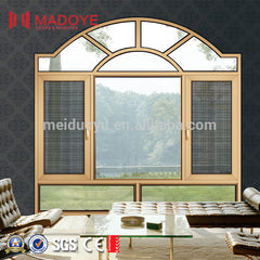 Swing opening aluminium pvc windows double glass casement window on China WDMA