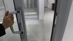 Thermal break Sliding aluminum doors with stainless steel security screen on China WDMA