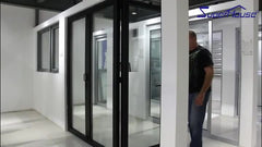 canada standard dade test Economic exterior glass folding aluminum door for sale on China WDMA