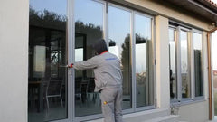 Alibaba China supplier waterproof exterior glass vinyl folding door on China WDMA