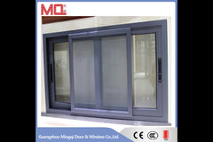 aluminum frame is champagne color windows sliding glass window on China WDMA