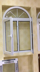 BAHAMAS Hurricane impact resistance pvc windows casement windows factory on China WDMA