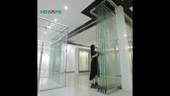 modern design easy to install interior frameless glass partition sliding door on China WDMA