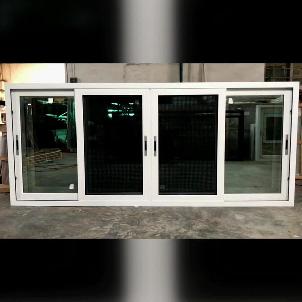 powder coated wooden color double glass aluminium sliding Windows And Doors on China WDMA