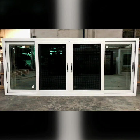 powder coated wooden color double glass aluminium sliding Windows And Doors on China WDMA