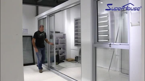 double glazed soundproof aluminum interior office door with glass window on China WDMA