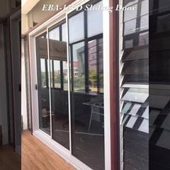 AS2047 slim sliding door with aluminium window frames EBAHOUSE double glazed australian standard windows on China WDMA