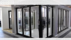 China supplier Australia standard internal aluminium double glazed folding doors on China WDMA