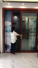 Triple tracks double glazed 3 panel sliding patio door price on China WDMA