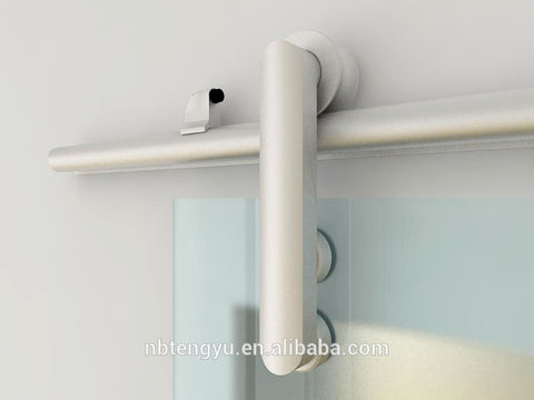 TENGYU Modern Aluminum Sliding Glass Barn Door Hardware Track Kit System on China WDMA