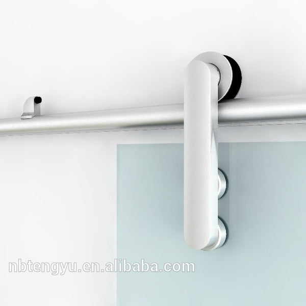 TENGYU Modern Aluminum Sliding Glass Barn Door Hardware Track Kit System on China WDMA