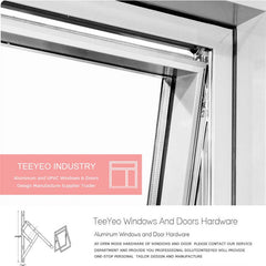 Teeyeo 2023 iron window grill design pictures aluminum awning bracket window and door on China WDMA