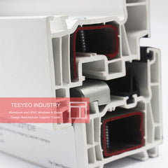 Teeyeo 30 years warranty manufacturers sound proof pvc upvc profile casement doors and windows price list on China WDMA