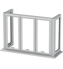 Teeyeo cheap french casement uPVC bay windows for sale with georgian bar on China WDMA