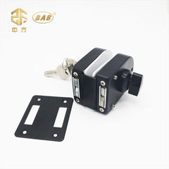 Tempered Glass sliding door Lock Frameless Stainless Steel 304 glass to wall 2 way lock on China WDMA