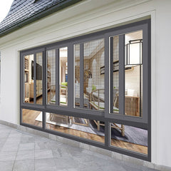 Tempered glass aluminium frame home windows new aluminium window designs in kerala on China WDMA