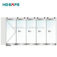 Tempered glass sliding folding aluminium door fix fittings made in China on China WDMA