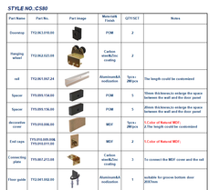 Tengyu 6063 6061 bearing for aluminum insulated sliding barn door hardware interior low cost accessories kit on China WDMA