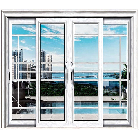 The latest design Aluminum windows and doors manufacturer Aluminum Sliding Open Style modern Glass Designs For Front Doors on China WDMA