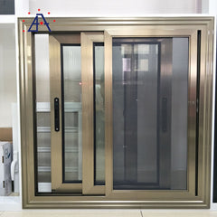 Thermal Break Australian Standard Double Glass Aluminium Window/Aluminium Glass Sliding Window on China WDMA