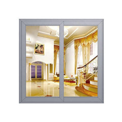 Thermal break double glass aluminum frame horizontal slider window on China WDMA