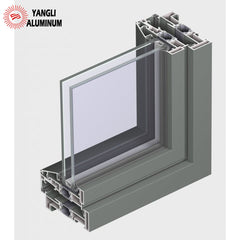 Thermally insulated system for outward opening windows aluminium profile